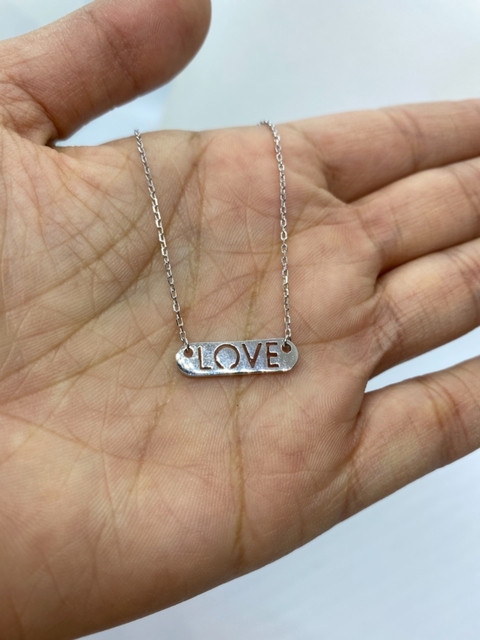 Conjunto cadena con dije de mujer, amor, Mont - comprar online