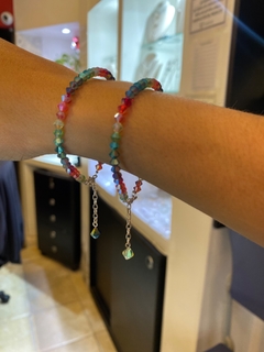 Pulsera cristal multicolor en internet