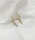Aros argollita con dije de mujer, Glam Gold
