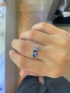 Anillo con piedras de mujer, Blue - comprar online