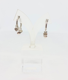 Aros argollita con dije, mujer, Triheart - comprar online