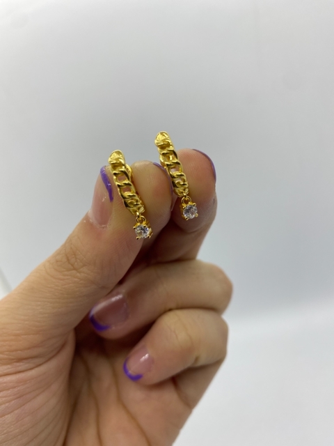 Aros argollita Wanda Gold - comprar online