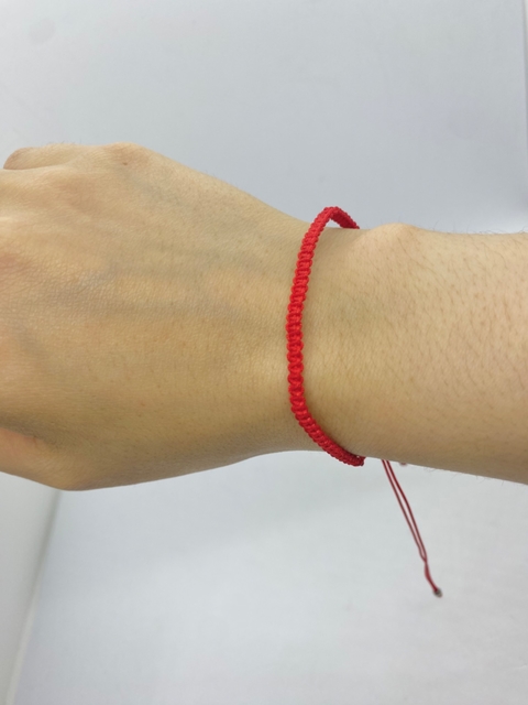 Pulsera lucky roja regulable