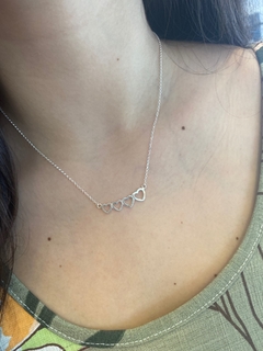 Conjunto personalizado corazones cadena y dijes de mujer, Generación - Joyería LauLec
