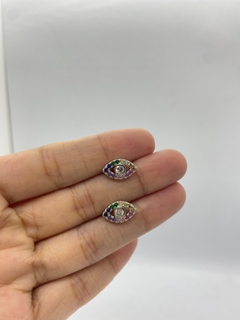 Aros de mujer, ojitos multi - comprar online