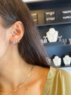 Aros de mujer argollita Ojito - Joyería LauLec