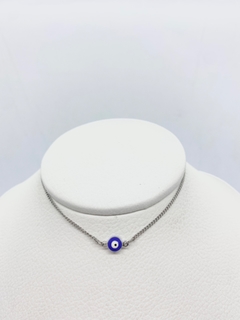 Conjunto cadena y dije de mujer, ojito acero