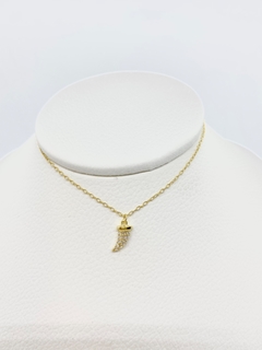 Conjunto cadena y dije de mujer Mini cuernito gold