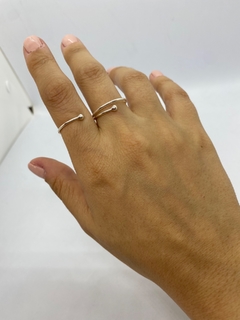 Anillo de mujer, tendencia, doble - Joyería LauLec