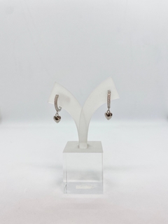 Aros argollita con dije corazon de mujer, Chalup - comprar online