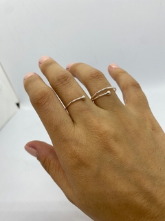 Anillo de mujer, tendencia, doble - comprar online