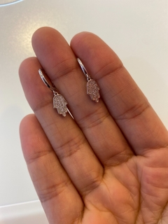 Aros argollita de mujer, Manito - Joyería LauLec