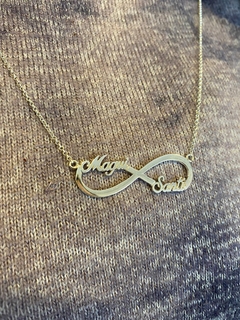 Dije colgante Infinito personalizado con nombres - comprar online