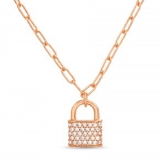 Conjunto cadena y dije de mujer, Candado Rose en internet