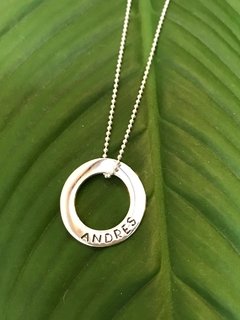 Dije colgante personalizado de mujer, arandela de la vida x1 - Joyería LauLec