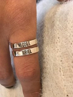 Anillo de mujer personalizado, Jalón x 2 en internet