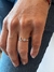 Anillo de mujer, inicial con piedra - tienda online