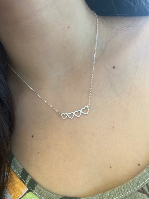 Conjunto personalizado corazones cadena y dijes de mujer, Generación - comprar online