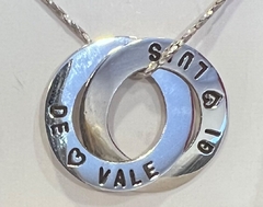 Dije colgante personalizado de mujer, arandelas de la vida x2 - tienda online
