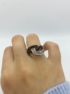 Anillo de mujer con piedras, Deluxe B&W - comprar online