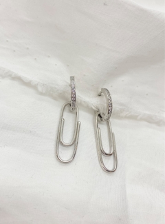 Aros de mujer argollitas con dije, Clip