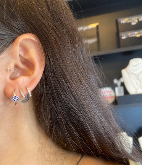 Aros de mujer argollita Ojito - comprar online