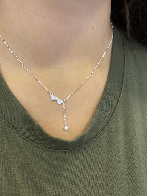 Conjunto de mujer, cadena y dije, Lila - comprar online