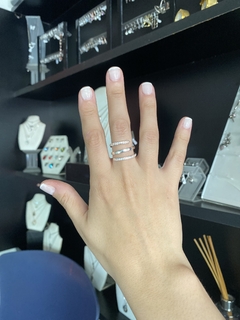 Anillo con piedras de mujer, Antonia - Joyería LauLec