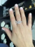 Anillo piedra cuadrada de mujer, Chain en internet