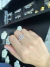 Anillo piedra cuadrada de mujer, Chain - tienda online