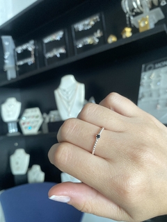 Anillo de mujer, Dot Black - Joyería LauLec
