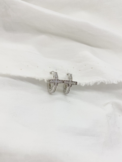Aros argolla de mujer Cruz - comprar online