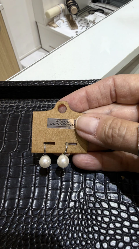 Aros clip perla