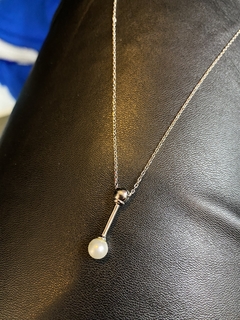 Conjunto cadena con dije de mujer, Perla 2 - comprar online