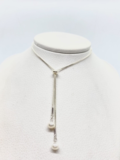 Conjunto de mujer corbatero con perla