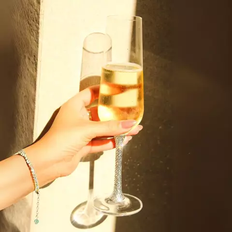 Copa de espumante cristales autenticos Deluxe - comprar online