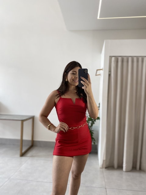 REGATA PRADA LIZ DECOTE V VERMELHO - comprar online