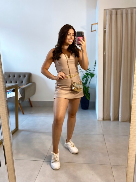 REGATA PRADA LIZ DECOTE V PÉROLA - comprar online