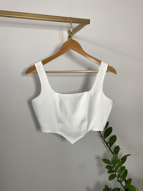 CROOPED ALFAIATARIA OFF WHITE - comprar online