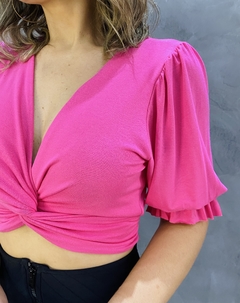 CROOPED ELIS ROSA CHICLETE - comprar online