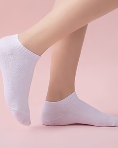 COMBO PINK 4 BOMBIS + 3 SOQUETE BLANCO