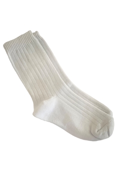 Imagen de MEDIAS LISAS PACK X 3 PARES BLANCA-AZUL