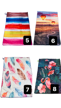 Toallon Seca rapido estampado - comprar online