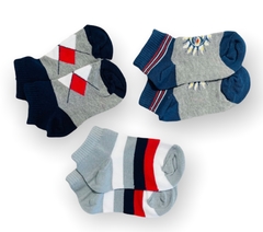 Soquete de algodon pack x 3 pares - comprar online