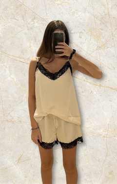 Pijama de raso Love ❤️ - LA BEGONIA