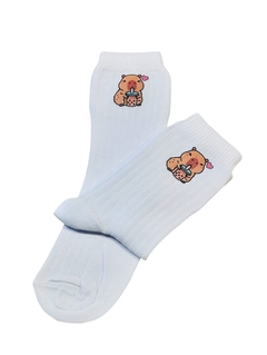 Medias de algodón con estampa