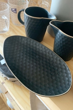 Bandeja Irregular Panal Black