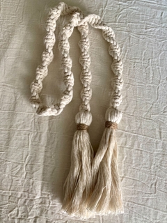 Sujetador de cortina con borlas y Yute - Par - comprar online