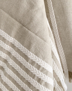 Manta Espiga Beige