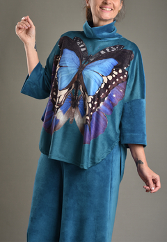 Blusa Metamorfose Azul Profundo - loja online